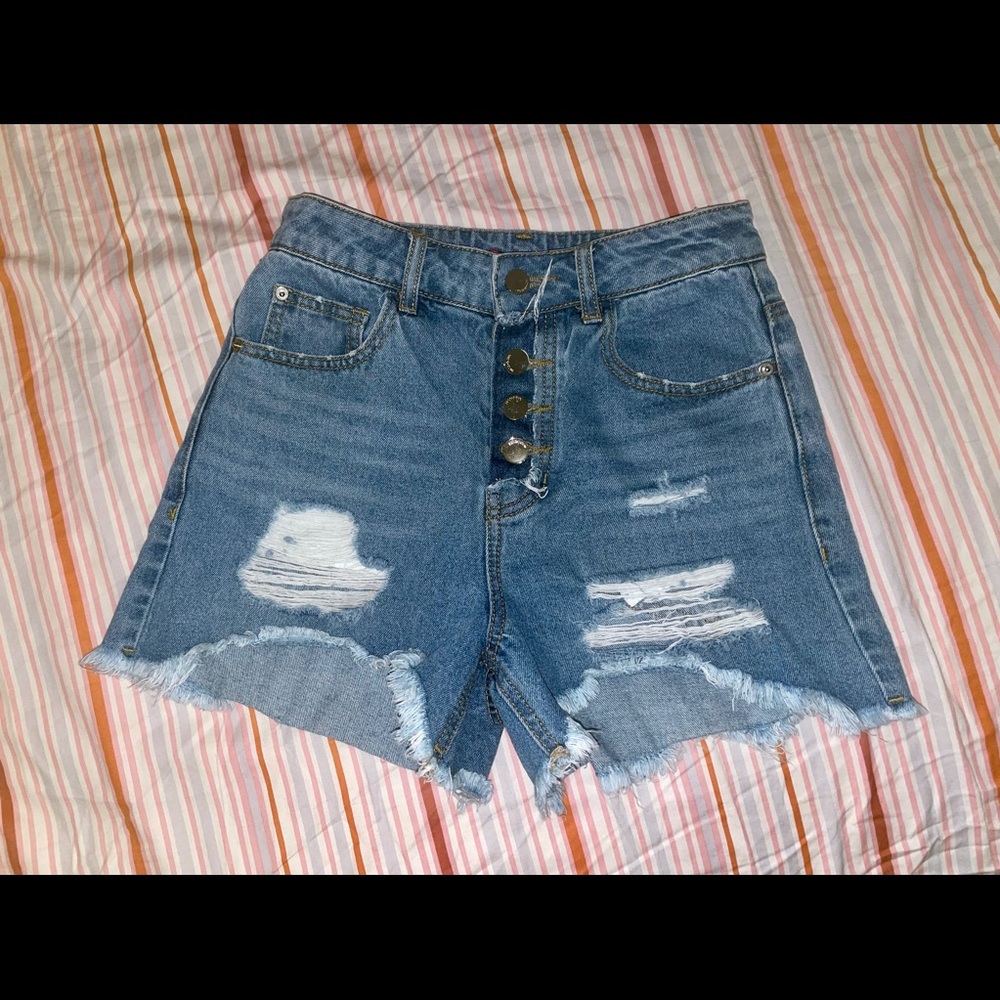denim shorts by basic house(popular Korean brand)